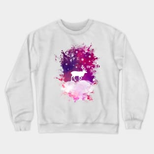 reindeer art #reindeer Crewneck Sweatshirt